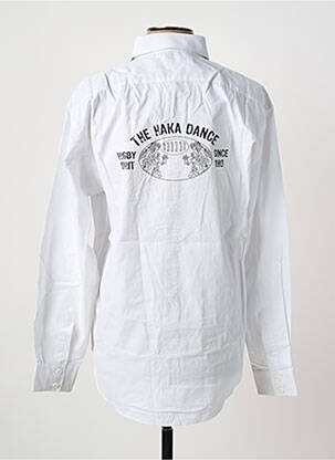 Chemise manches longues coupe cintrée blanc THE HAKADANCE homme