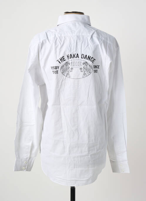 Chemise manches longues coupe cintrée blanc THE HAKADANCE homme