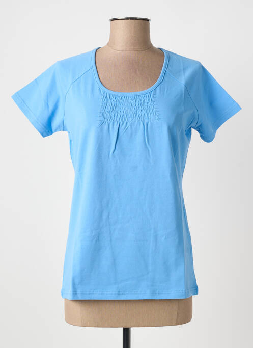 T-shirt stretch manches courtes bleu ERIC TABARLY femme