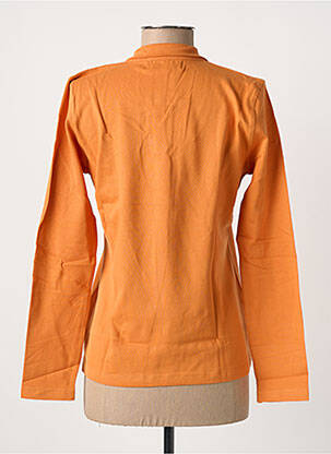Polo stretch manches longues jaune CLOUD'S femme