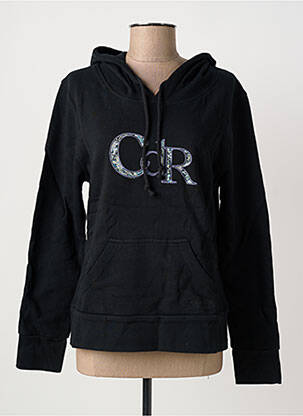 Sweat-shirt à capuche broderie manches longues bleu COMPTOIR DU RUGBY femme