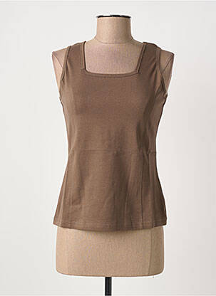 Débardeur marron CLOUD'S femme