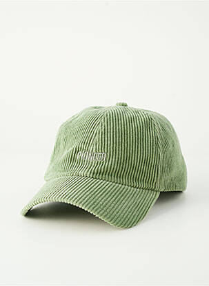 Casquette tissage velours vert PIONEER homme
