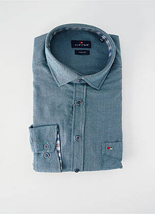 Chemise manches longues imprimé fantaisie bleu JUPITER homme
