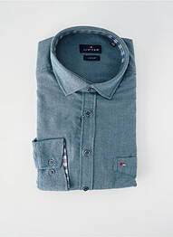 Chemise manches longues imprimé fantaisie bleu JUPITER homme