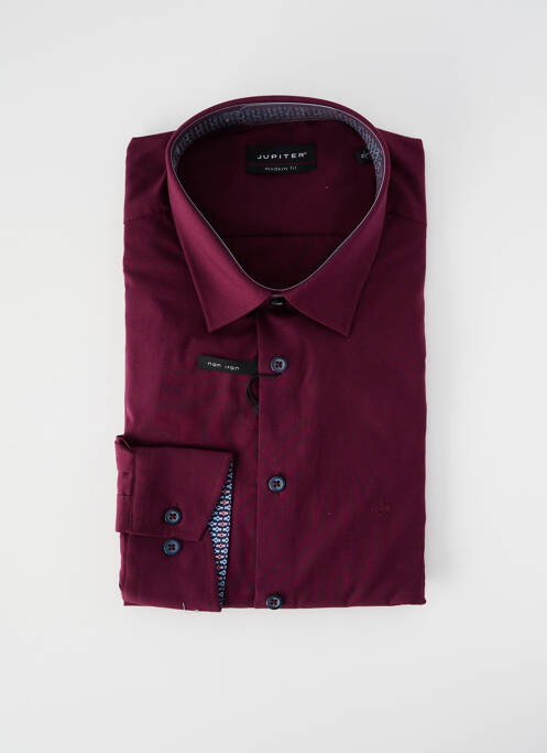 Chemise manches longues violet JUPITER homme