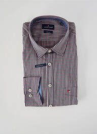 Chemise manches longues coupe droite bleu JUPITER homme