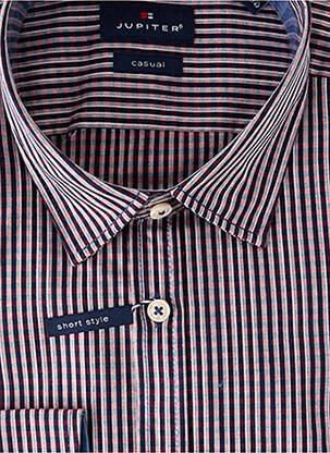 Chemise manches longues coupe droite bleu JUPITER homme
