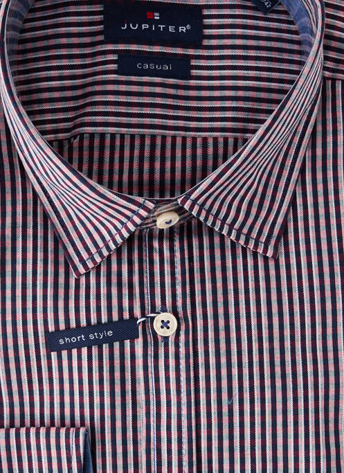 Chemise manches longues imprimé rayures bleu JUPITER homme