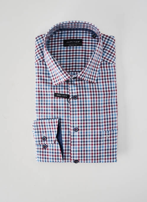 Chemise manches longues coupe droite bleu JUPITER homme