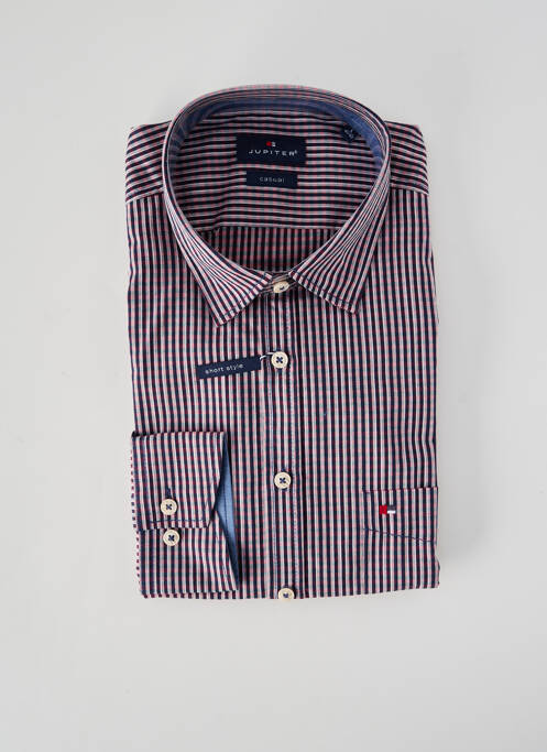 Chemise manches longues imprimé rayures bleu JUPITER homme