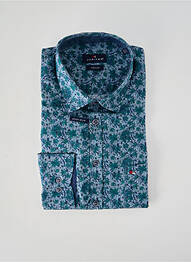 Chemise manches longues imprimé fantaisie bleu JUPITER homme