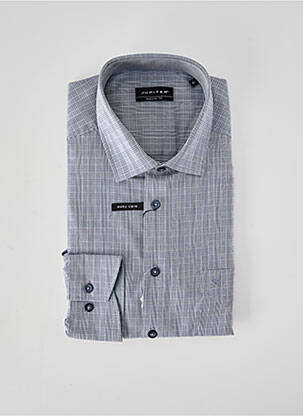 Chemise manches longues coupe droite gris JUPITER homme