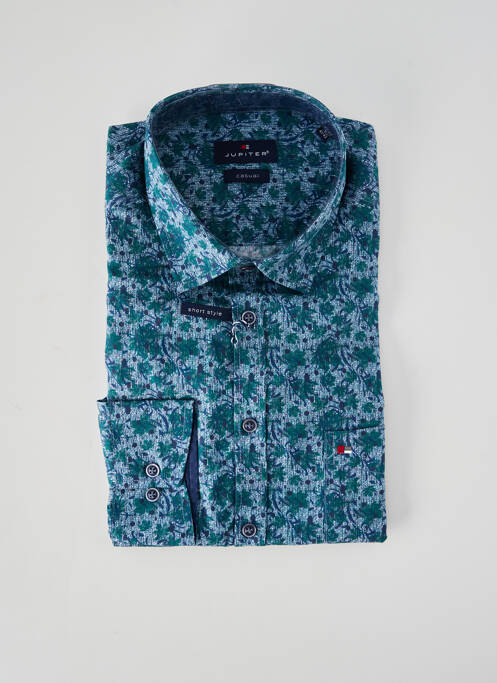 Chemise manches longues bleu JUPITER homme