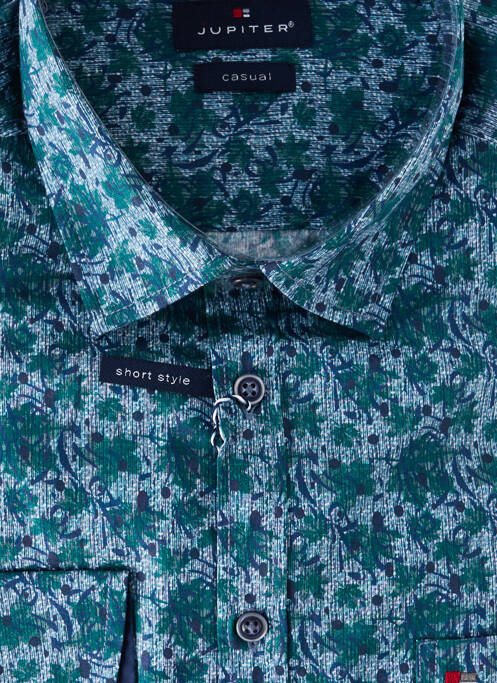 Chemise manches longues bleu JUPITER homme