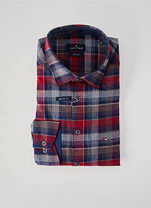 Chemise manches longues coupe droite bleu JUPITER homme