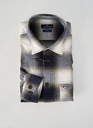 Chemise manches longues imprimé fantaisie gris JUPITER homme