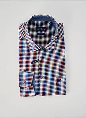 Chemise manches longues coupe droite bleu JUPITER homme