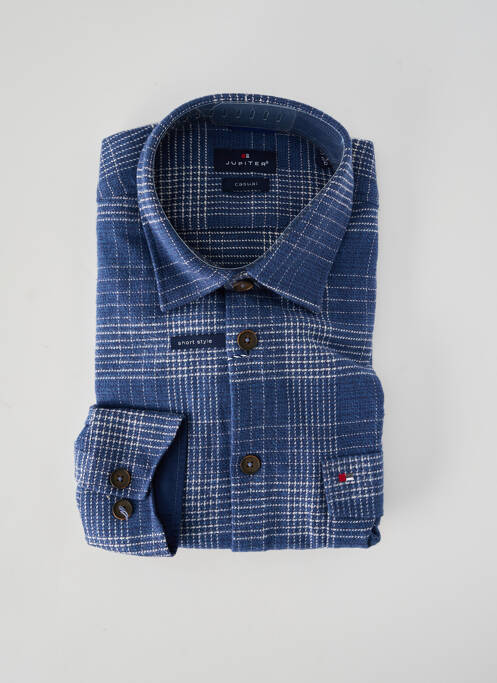 Chemise manches longues bleu JUPITER homme