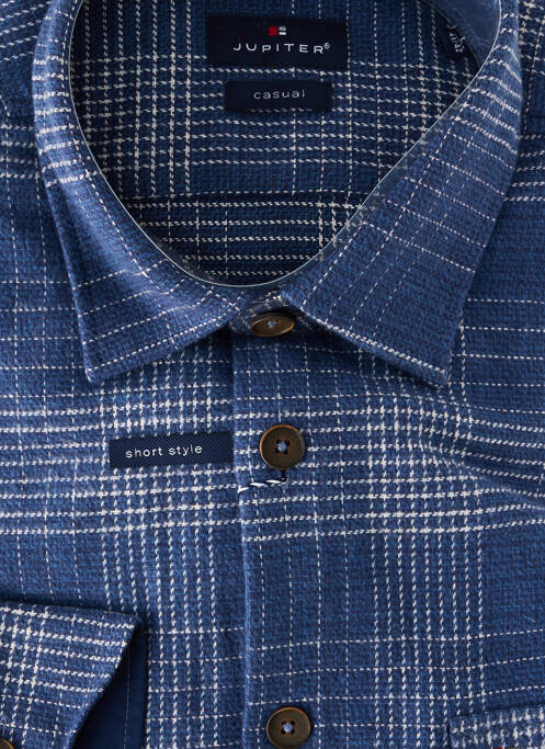 Chemise manches longues bleu JUPITER homme