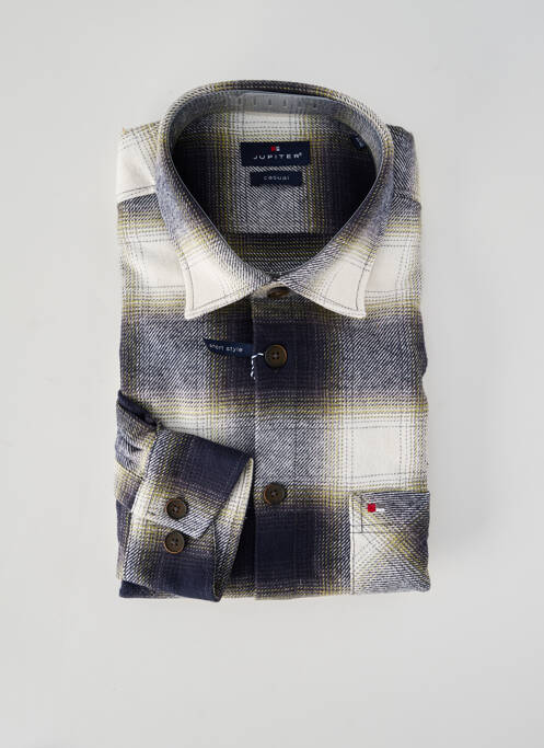 Chemise manches longues gris JUPITER homme