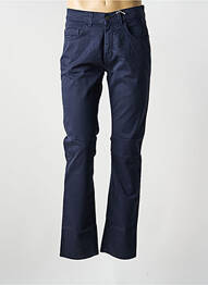 Pantalon slim tissage popeline taille normale bleu PIONEER homme