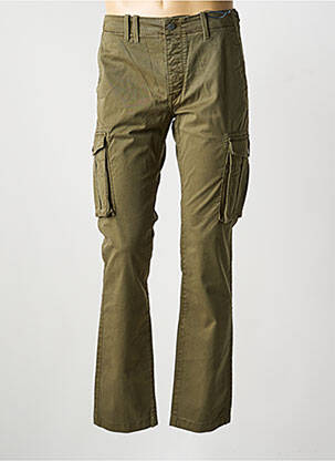 Pantalon cargo slim taille normale vert PIONEER homme