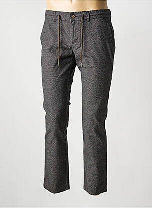 Pantalon chino tissage chiné taille normale gris PIONEER homme