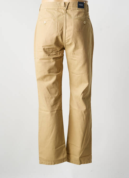 Pantalon chino tissage popeline taille normale beige PIONEER homme