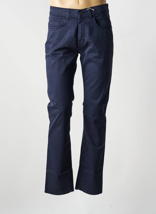Pantalon slim tissage popeline taille normale bleu PIONEER homme