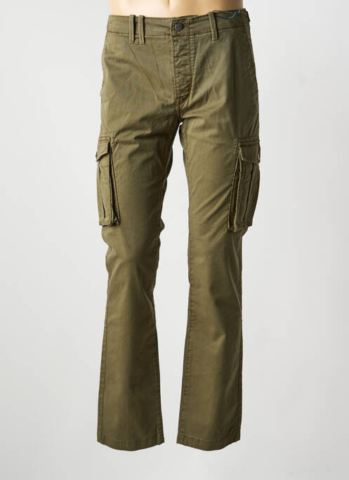 Pantalon cargo slim taille normale vert PIONEER homme