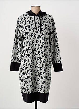Robe pull stretch manches longues gris JOY OF LIFE femme