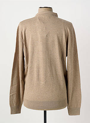 Polo manches longues manches longues marron JUPITER homme