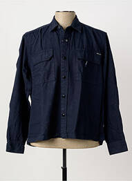 Veste casual fermeture boutonnée sur le devant bleu PIONEER homme