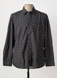 Chemise manches longues imprimé fantaisie noir PIONEER homme