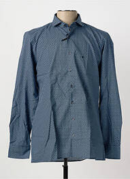 Chemise manches longues imprimé fantaisie bleu JUPITER homme
