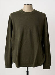 Pull col rond manches longues vert PIONEER homme