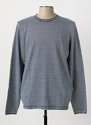 Pull col rond manches longues bleu PIONEER femme