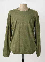 Pull col rond manches longues vert PIONEER homme