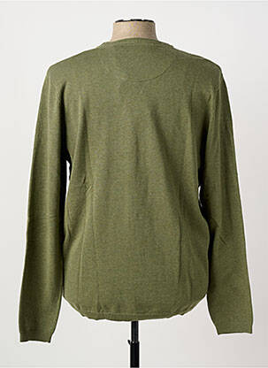 Pull col rond manches longues vert PIONEER homme