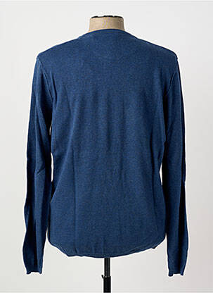 Pull col rond manches longues bleu PIONEER homme