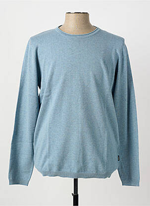 Pull col rond manches longues bleu clair PIONEER homme
