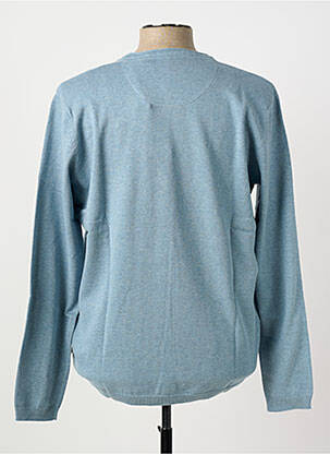 Pull col rond manches longues bleu clair PIONEER homme