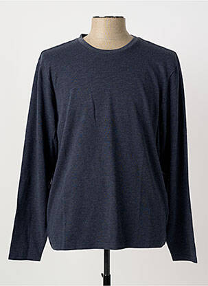 T-shirt coupe droite manches longues bleu PIONEER homme