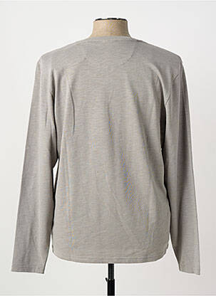 T-shirt coupe cintrée manches longues marron PIONEER homme