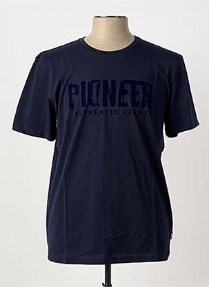 T-shirt coupe cintrée manches courtes bleu fonce PIONEER homme