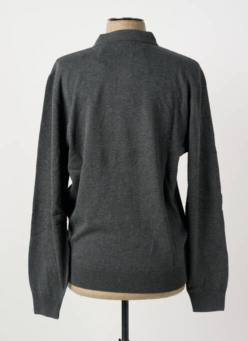 Polo manches longues manches longues gris JUPITER homme