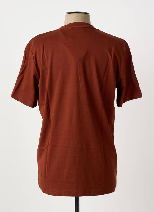 T-shirt coupe cintrée manches courtes marron JUPITER homme