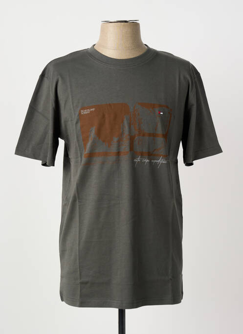 T-shirt coupe droite manches courtes vert JUPITER homme