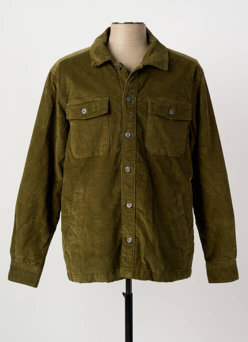 Veste casual fermeture boutonnée sur le devant vert PIONEER homme
